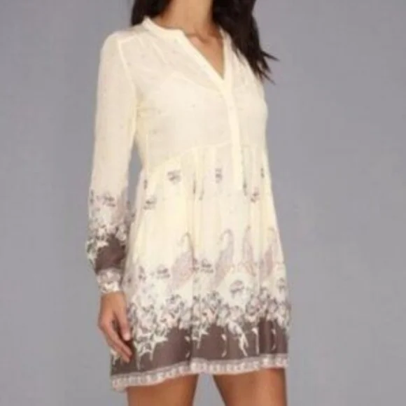 Free People Long Sleeve Mini Dress. - Picture 1 of 7